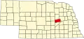 State map highlighting Nance County