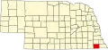 State map highlighting Pawnee County