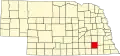 State map highlighting Saline County
