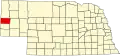 State map highlighting Scotts Bluff County