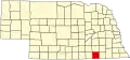 State map highlighting Thayer County