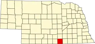 State map highlighting Webster County