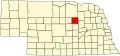 State map highlighting Wheeler County