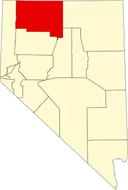 State map highlighting Humboldt County
