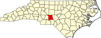 State map highlighting Montgomery County