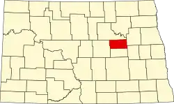 State map highlighting Eddy County