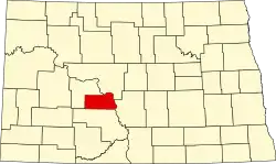 State map highlighting Oliver County