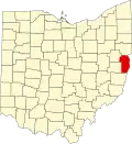State map highlighting Jefferson County