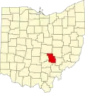 State map highlighting Perry County