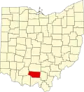 State map highlighting Pike County