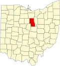 State map highlighting Richland County