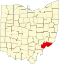 State map highlighting Washington County