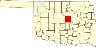 State map highlighting Lincoln County