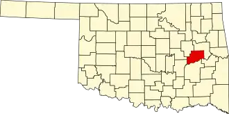 State map highlighting McIntosh County
