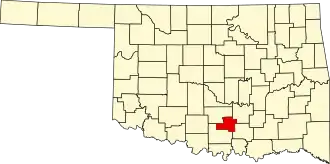 State map highlighting Murray County