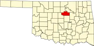 State map highlighting Payne County