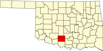 State map highlighting Stephens County
