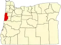 State map highlighting Lincoln County