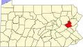 State map highlighting Carbon County