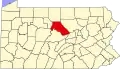 State map highlighting Clinton County