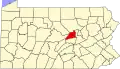 State map highlighting Union County