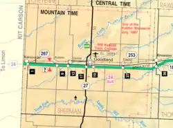 KDOT map of Sherman County (legend)