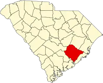 State map highlighting Berkeley County