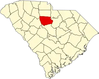 State map highlighting Fairfield County