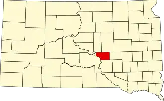State map highlighting Buffalo County