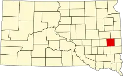 State map highlighting Lake County