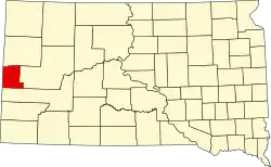 State map highlighting Lawrence County