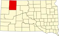 State map highlighting Perkins County