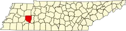 State map highlighting Henderson County