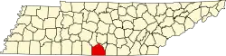 State map highlighting Lincoln County
