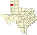 State map highlighting Deaf Smith County