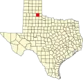 State map highlighting Hall County