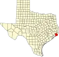 State map highlighting Jefferson County