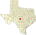 State map highlighting Mason County