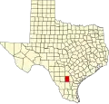 State map highlighting McMullen County