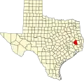State map highlighting Polk County