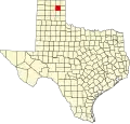 State map highlighting Roberts County