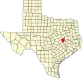 State map highlighting Robertson County