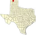 State map highlighting Sherman County