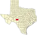 State map highlighting Sutton County