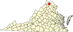 State map highlighting Clarke County
