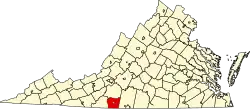 State map highlighting Henry County