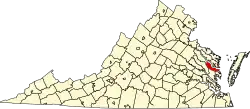 State map highlighting Middlesex County