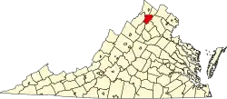 State map highlighting Warren County