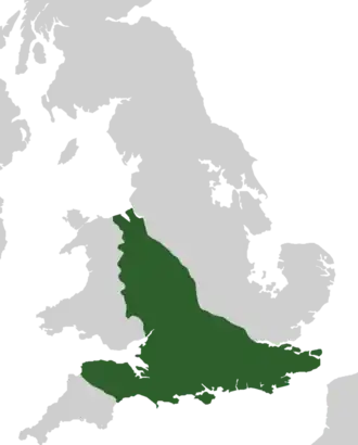 The Kingdom of Wessex in 900 AD