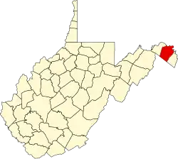 State map highlighting Berkeley County
